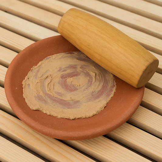 Kannauj Pure Sandalwood + Rubbing Stone